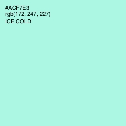#ACF7E3 - Ice Cold Color Image